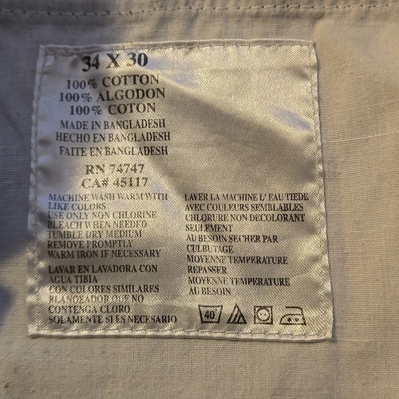 Vintage Redhead Outdoor Light Olive Green Canvas Pants 34Wx30L - Picture 10 of 12